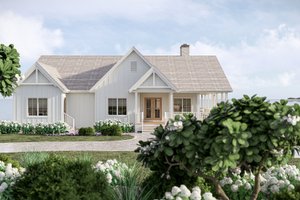 Architectural House Design - Exterior - Front Elevation for Beach House Plan #455-794 - 2 bed, 2 bath