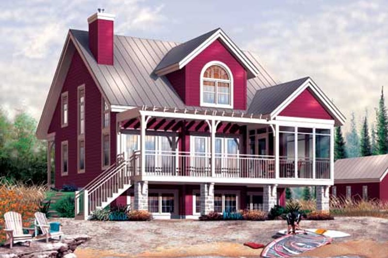 Home Plan - Traditional Exterior - Front Elevation Plan #23-2174