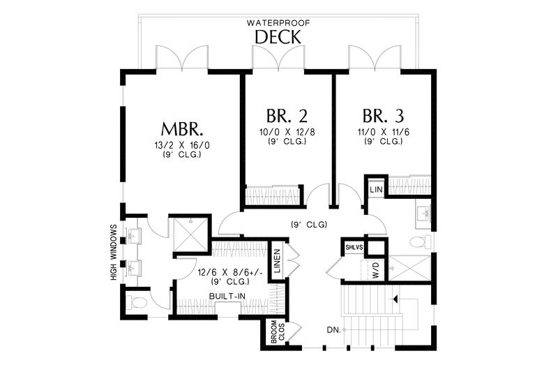 House Plan Design - Floor Plan - Upper Floor for Farmhouse House Plan #48-1138 - 4 bed, 3 bath