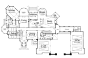 European Style House Plan - 6 Beds 8.5 Baths 7618 Sq/Ft Plan #119-172 