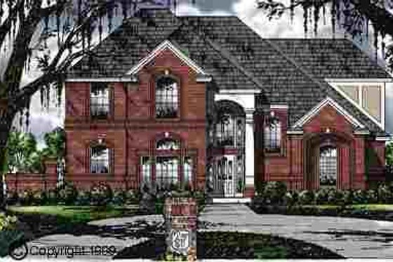 Exterior - Front Elevation for Traditional House Plan #40-106 - 4 bed, 2.5 bath
