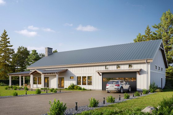 Exterior - Other Elevation for Barndominium House Plan #924-31 - 3 bed, 2.5 bath