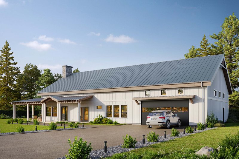 Dream House Plan - Exterior - Other Elevation for Barndominium House Plan #924-31 - 3 bed, 2.5 bath