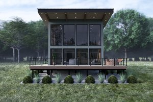 Modern Exterior - Front Elevation Plan #923-398