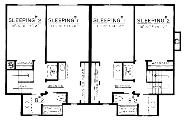 Floor Plan - Upper Floor Plan #303-150