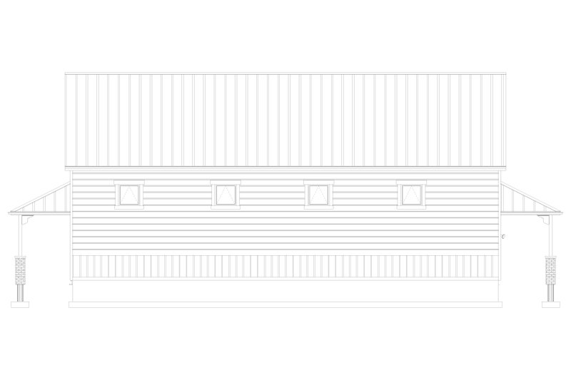 Home Plan - Exterior - Other Elevation for Barndominium House Plan #1060-232, 1 bath