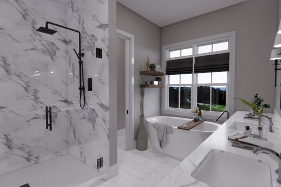 Interior - Master Bathroom 1 for Farmhouse House Plan #51-1231 - 3 bed, 2.5 bath