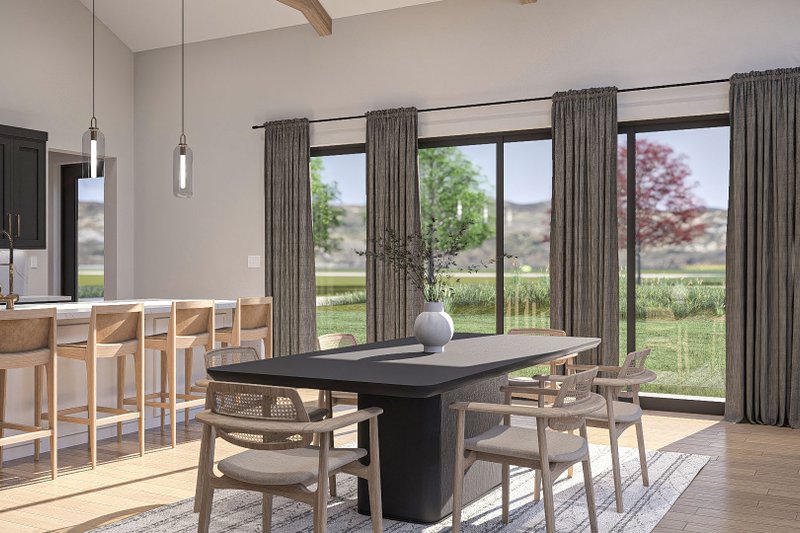 House Plan Design - Interior - Dining Room for Barndominium House Plan #455-334 - 3 bed, 2.5 bath