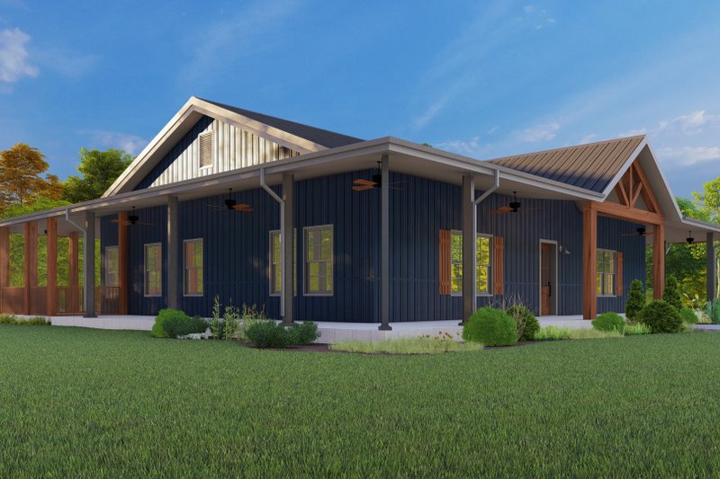 Dream House Plan - Exterior - Other Elevation 5 for Cabin House Plan #1092-1 - 3 bed, 2 bath