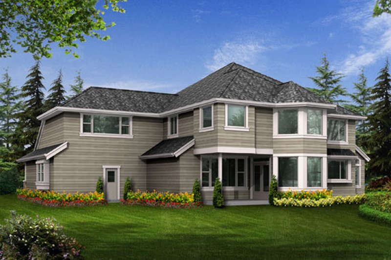 Home Plan - Exterior - Rear Elevation for Craftsman House Plan #132-165 - 4 bed, 3.5 bath
