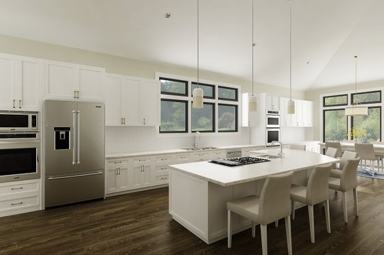 Interior - Kitchen for Contemporary House Plan #45-611 - 4 bed, 4.5 bath