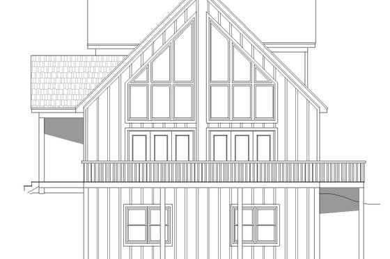 Exterior - Other Elevation 1 for Cabin House Plan #932-250 - 4 bed, 3 bath