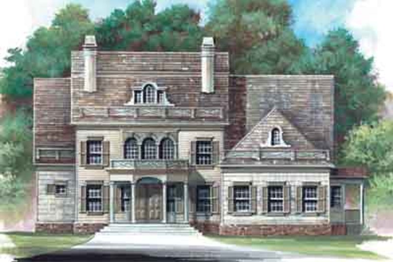 Home Plan - European Exterior - Front Elevation Plan #119-133