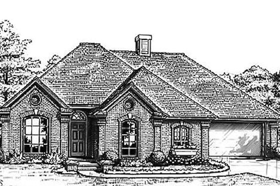 Exterior - Front Elevation for Traditional House Plan #310-793 - 3 bed, 2.5 bath