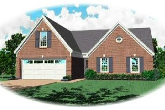 Exterior - Front Elevation for Traditional House Plan #81-193 - 3 bed, 2 bath