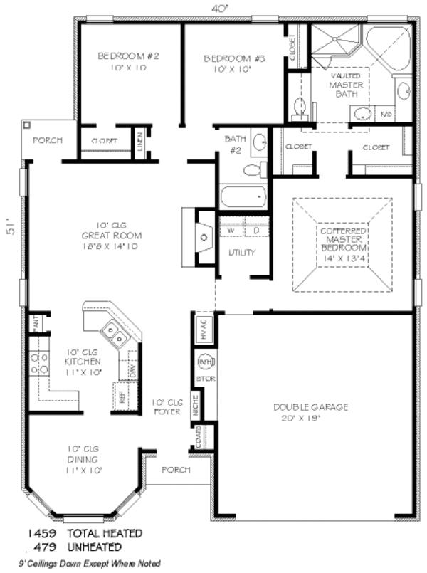 Traditional Floor Plan - Main Floor Plan #424-167