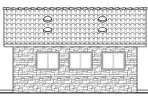 Exterior - Other Elevation 1 for Cottage House Plan #124-629, 0 bath