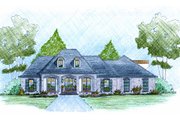 European Style House Plan - 3 Beds 2 Baths 2481 Sq/Ft Plan #36-504 