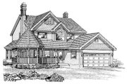 Victorian Style House Plan - 4 Beds 2.5 Baths 2258 Sq/Ft Plan #47-279 