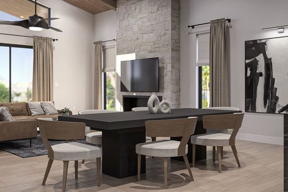 Interior - Dining Room for Modern House Plan #455-560 - 3 bed, 2 bath