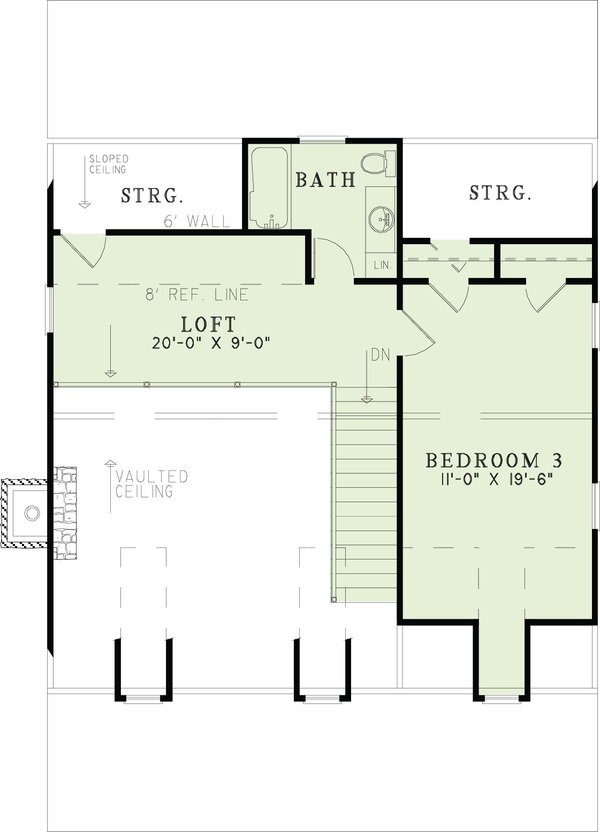 Dream House Plan - Country Floor Plan - Upper Floor Plan #17-3298