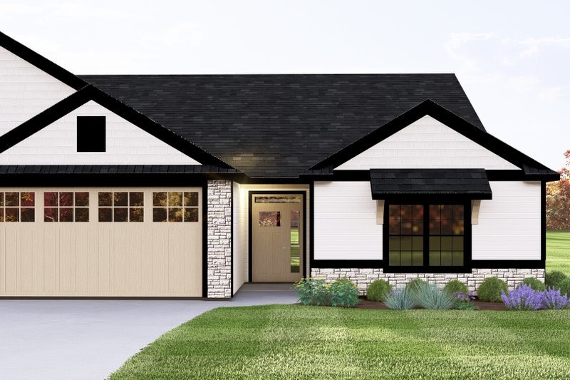 Architectural House Design - Exterior - Front Elevation 3 for Craftsman House Plan #1064-325 - 3 bed, 2 bath