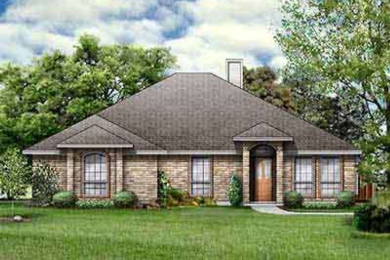 Architectural House Design - Colonial Exterior - Front Elevation Plan #84-213