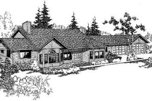 Traditional Exterior - Front Elevation Plan #60-308