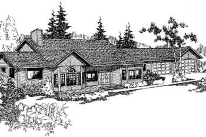 House Plan Design - Traditional Exterior - Front Elevation Plan #60-308