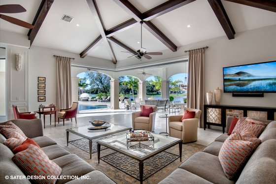 Interior - Family Room 1 for European House Plan #930-510 - 4 bed, 4.5 bath