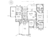 European Style House Plan - 3 Beds 3 Baths 2462 Sq/Ft Plan #310-370 
