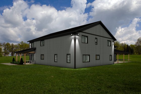 Exterior - Rear Elevation for Barndominium House Plan #1084-11 - 3 bed, 2.5 bath