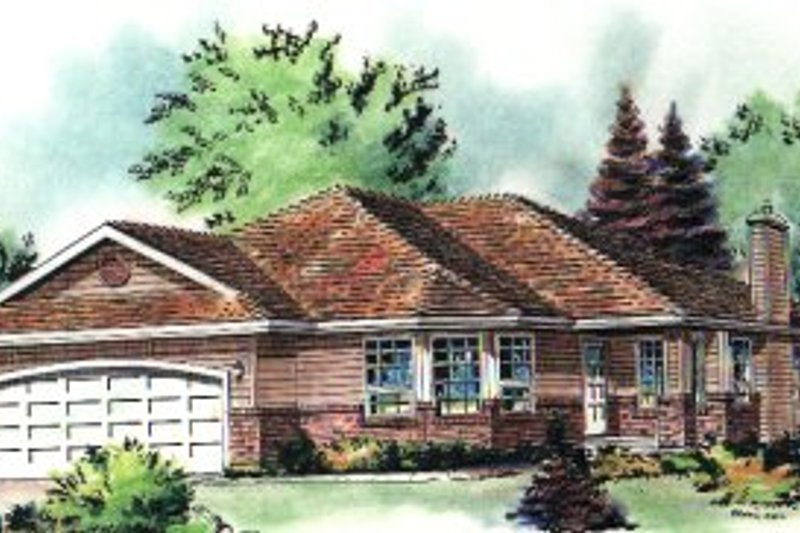 House Design - Traditional Exterior - Front Elevation Plan #18-182