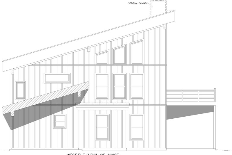 House Design - Exterior - Other Elevation 1 for Contemporary House Plan #932-1375 - 5 bed, 3.5 bath