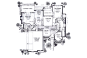 European Style House Plan - 4 Beds 3.5 Baths 3002 Sq/Ft Plan #310-901 