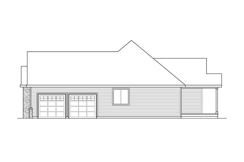 Home Plan - Exterior - Other Elevation for Ranch House Plan #124-887 - 3 bed, 2.5 bath