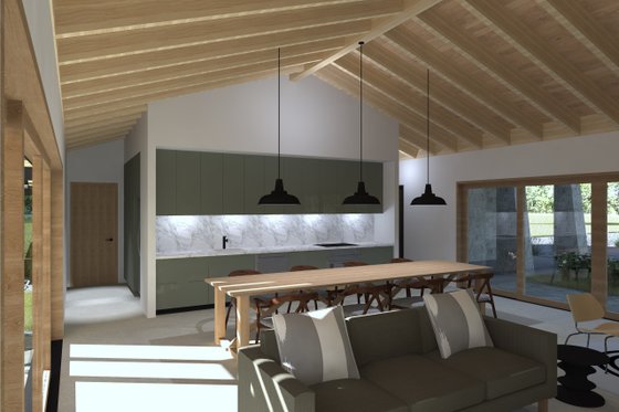 Interior - Kitchen for Ranch House Plan #933-19 - 3 bed, 4 bath