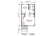 Modern Style House Plan - 3 Beds 2.5 Baths 1265 Sq/Ft Plan #79-291 