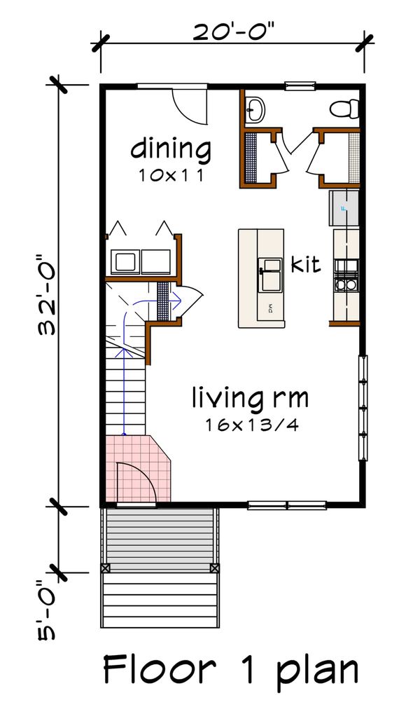 Dream House Plan - Modern Floor Plan - Main Floor Plan #79-291