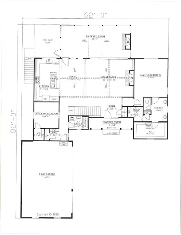Farmhouse Floor Plan - Main Floor Plan #437-126