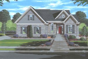 Traditional Exterior - Front Elevation Plan #46-913