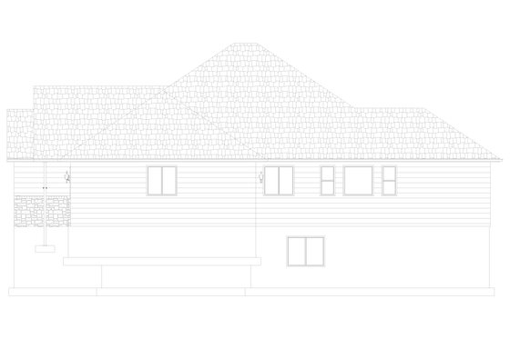 Exterior - Other Elevation 1 for Ranch House Plan #1060-267 - 3 bed, 2 bath