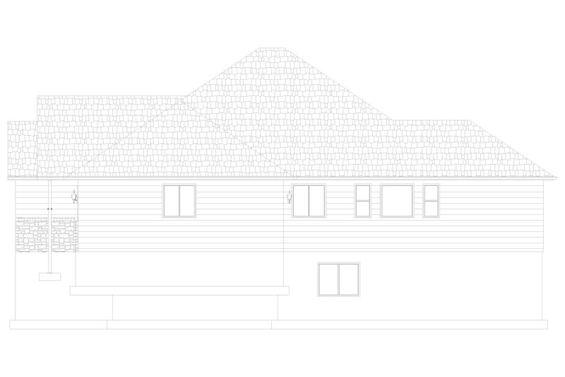 Dream House Plan - Exterior - Other Elevation 1 for Ranch House Plan #1060-267 - 3 bed, 2 bath
