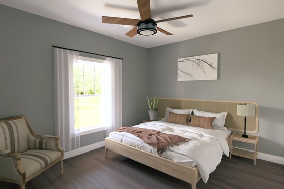 Interior - Bedroom 1 for Barndominium House Plan #44-294 - 4 bed, 3 bath