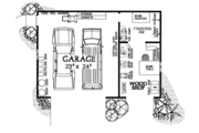 Traditional Style House Plan - 0 Beds 0 Baths 876 Sq/Ft Plan #72-280 