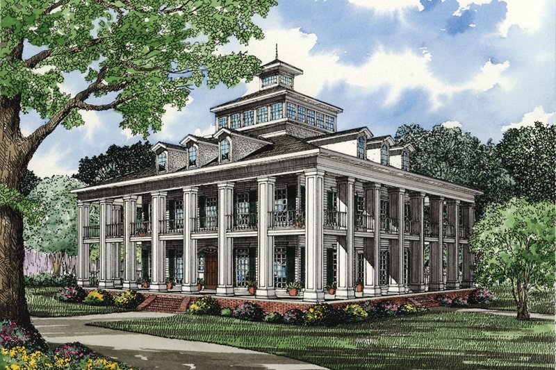 Dream House Plan - Southern Exterior - Front Elevation Plan #17-2718