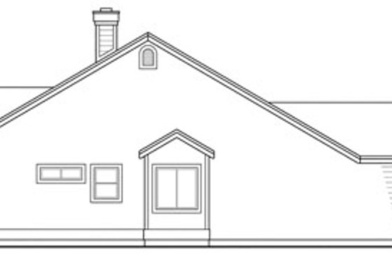 Exterior - Other Elevation 1 for Ranch House Plan #124-312 - 3 bed, 2 bath