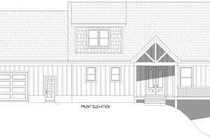 Exterior - Front Elevation 3 for Country House Plan #932-1096 - 3 bed, 2.5 bath