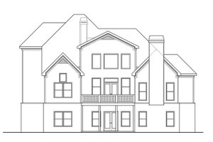 Craftsman Exterior - Rear Elevation Plan #419-259