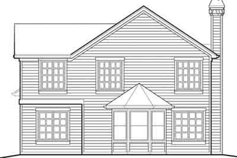 Home Plan - Exterior - Rear Elevation for Traditional House Plan #48-199 - 4 bed, 2.5 bath